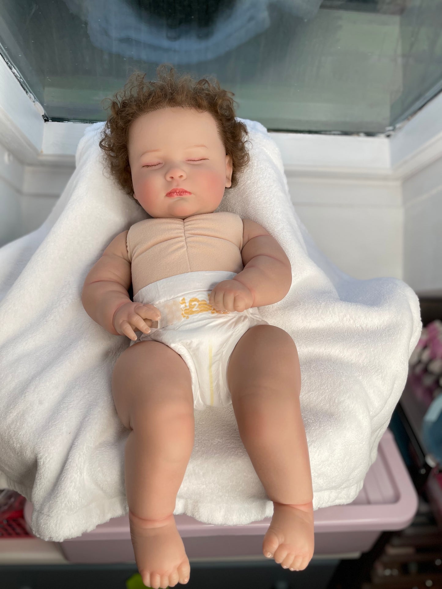 Reborn realistic weighted baby doll